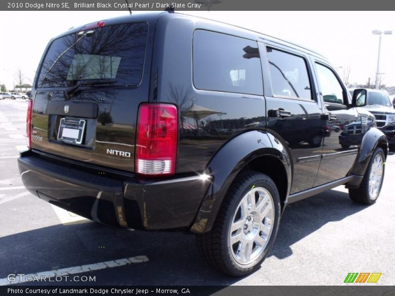 Brilliant Black Crystal Pearl / Dark Slate Gray 2010 Dodge Nitro SE