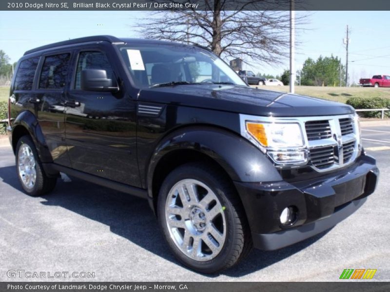 Brilliant Black Crystal Pearl / Dark Slate Gray 2010 Dodge Nitro SE