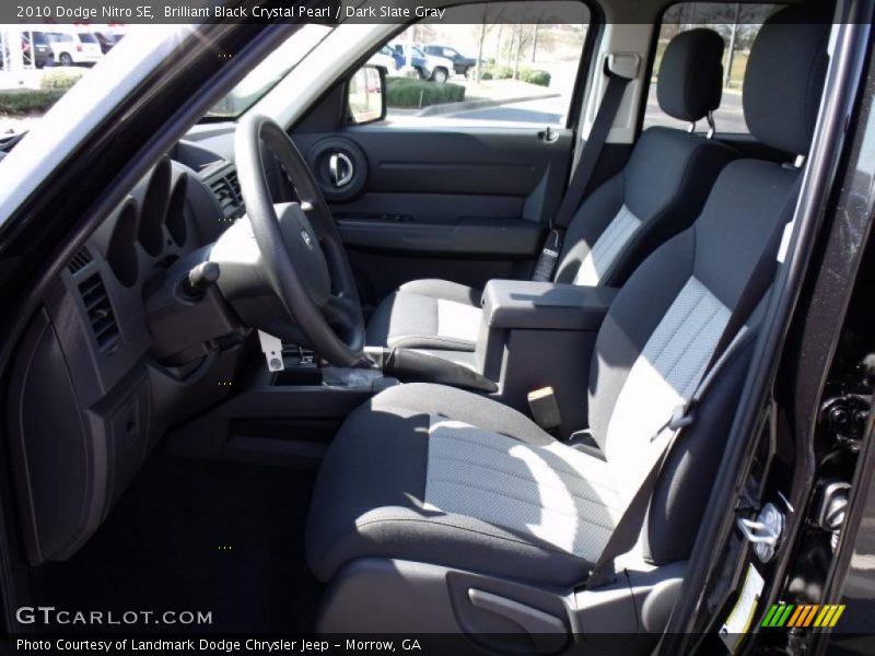 Brilliant Black Crystal Pearl / Dark Slate Gray 2010 Dodge Nitro SE