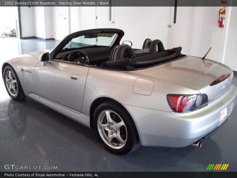Sebring Silver Metallic / Black 2002 Honda S2000 Roadster
