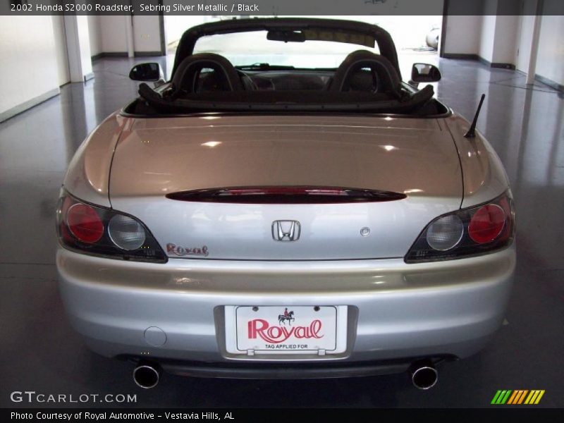 Sebring Silver Metallic / Black 2002 Honda S2000 Roadster