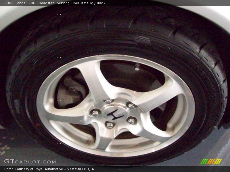 Sebring Silver Metallic / Black 2002 Honda S2000 Roadster