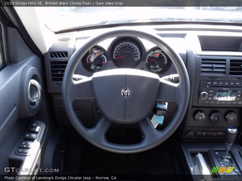 Brilliant Black Crystal Pearl / Dark Slate Gray 2010 Dodge Nitro SE