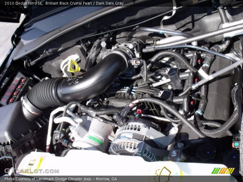 Brilliant Black Crystal Pearl / Dark Slate Gray 2010 Dodge Nitro SE