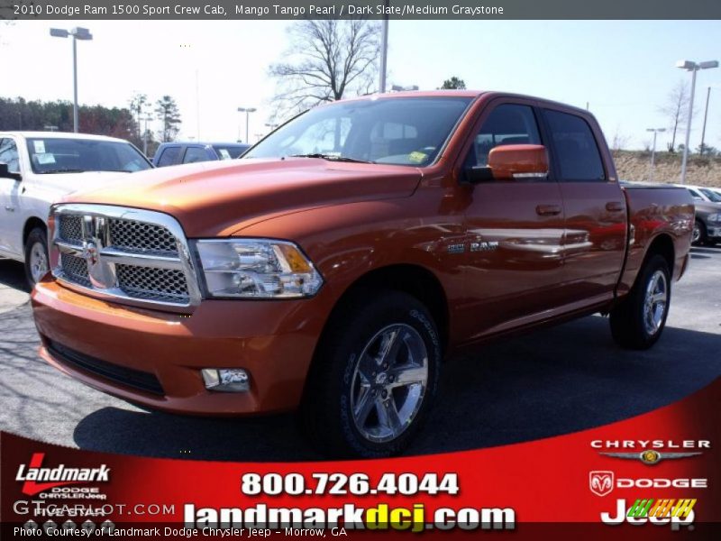 Mango Tango Pearl / Dark Slate/Medium Graystone 2010 Dodge Ram 1500 Sport Crew Cab