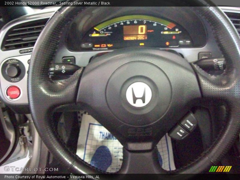 Sebring Silver Metallic / Black 2002 Honda S2000 Roadster
