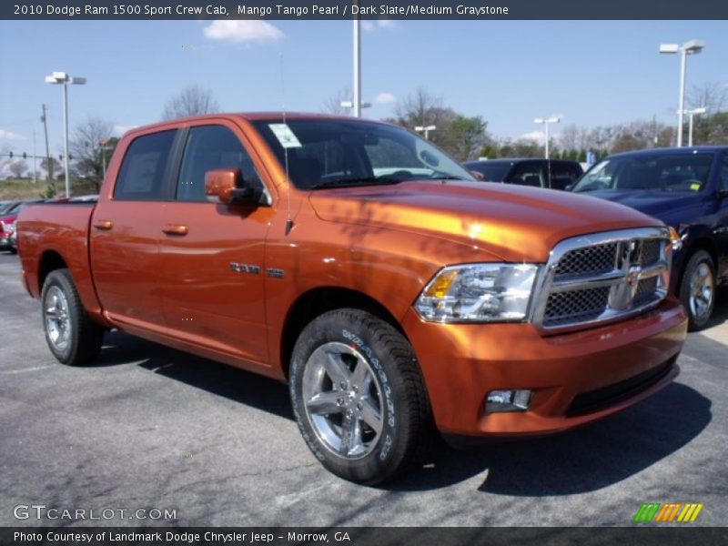 Mango Tango Pearl / Dark Slate/Medium Graystone 2010 Dodge Ram 1500 Sport Crew Cab