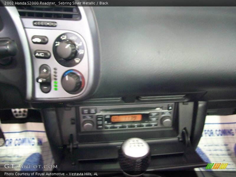 Sebring Silver Metallic / Black 2002 Honda S2000 Roadster