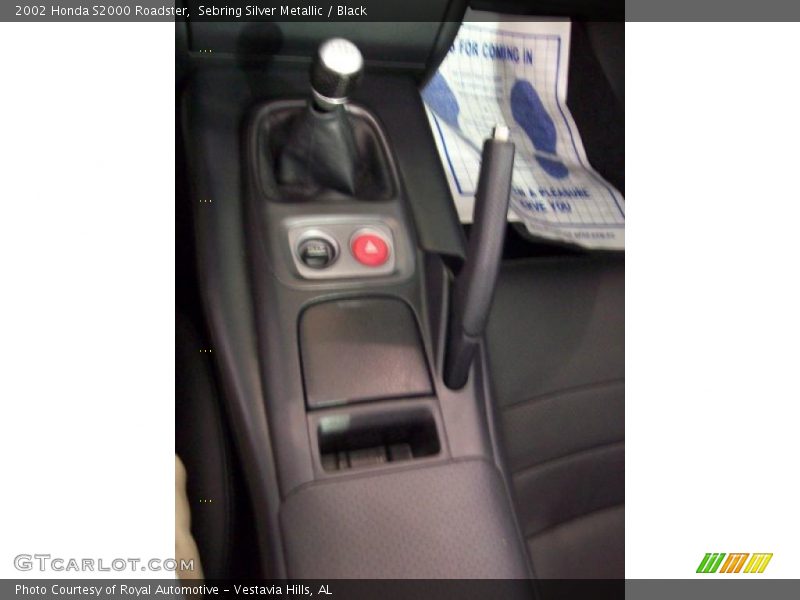 Sebring Silver Metallic / Black 2002 Honda S2000 Roadster