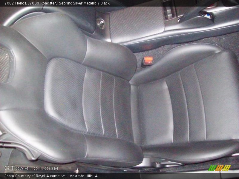 Sebring Silver Metallic / Black 2002 Honda S2000 Roadster
