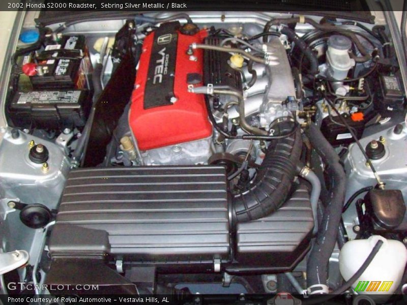 Sebring Silver Metallic / Black 2002 Honda S2000 Roadster