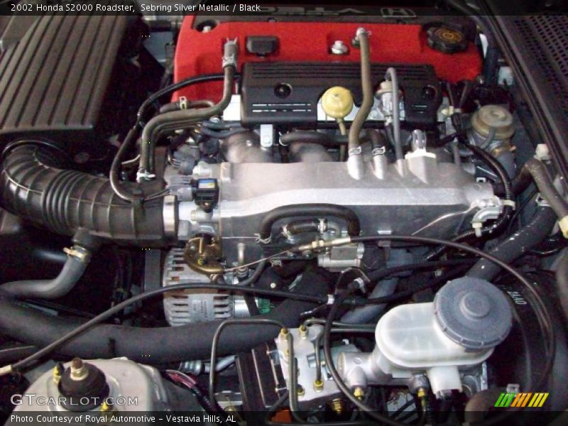 Sebring Silver Metallic / Black 2002 Honda S2000 Roadster