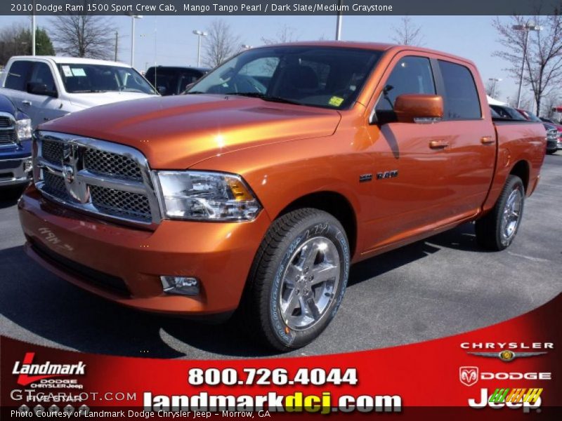 Mango Tango Pearl / Dark Slate/Medium Graystone 2010 Dodge Ram 1500 Sport Crew Cab