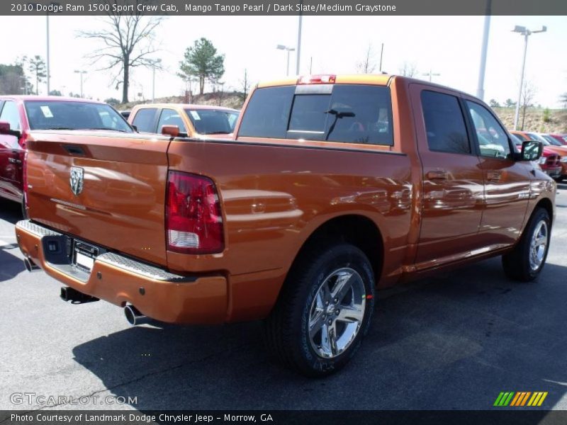 Mango Tango Pearl / Dark Slate/Medium Graystone 2010 Dodge Ram 1500 Sport Crew Cab