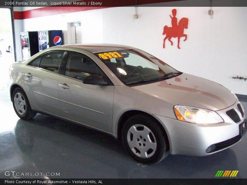 Liquid Silver Metallic / Ebony 2006 Pontiac G6 Sedan