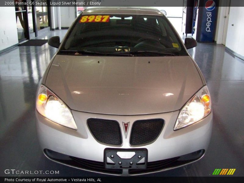 Liquid Silver Metallic / Ebony 2006 Pontiac G6 Sedan