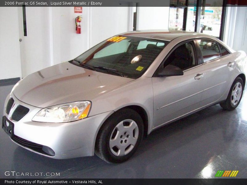 Liquid Silver Metallic / Ebony 2006 Pontiac G6 Sedan