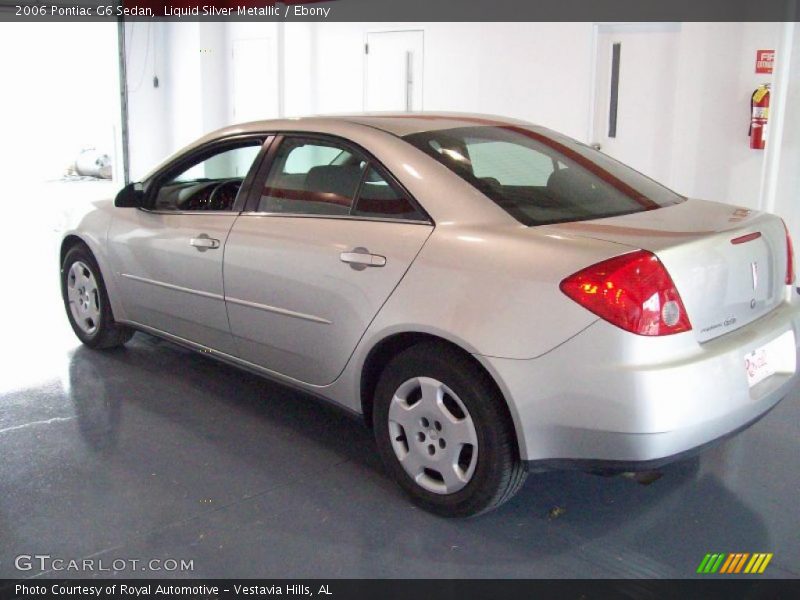 Liquid Silver Metallic / Ebony 2006 Pontiac G6 Sedan