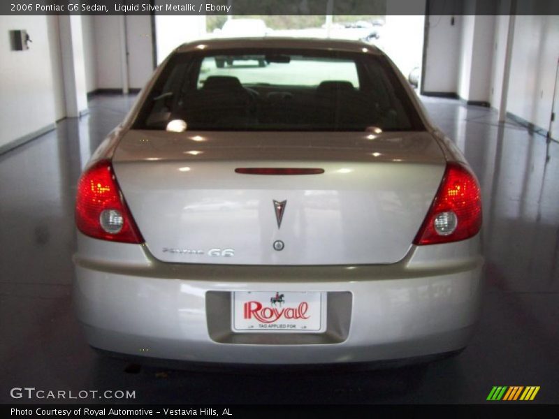 Liquid Silver Metallic / Ebony 2006 Pontiac G6 Sedan