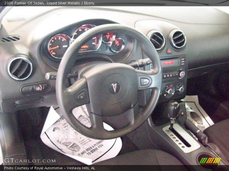 Liquid Silver Metallic / Ebony 2006 Pontiac G6 Sedan