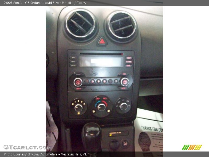 Liquid Silver Metallic / Ebony 2006 Pontiac G6 Sedan