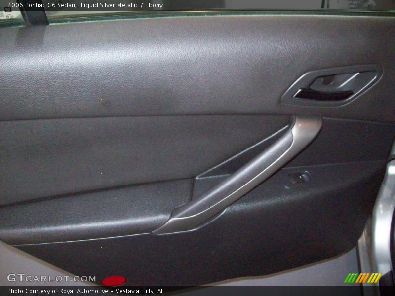 Liquid Silver Metallic / Ebony 2006 Pontiac G6 Sedan