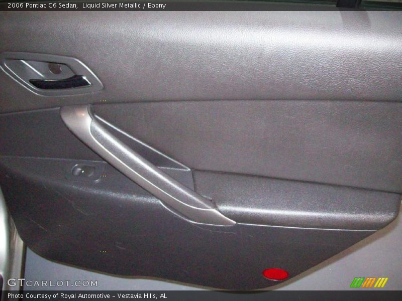 Liquid Silver Metallic / Ebony 2006 Pontiac G6 Sedan