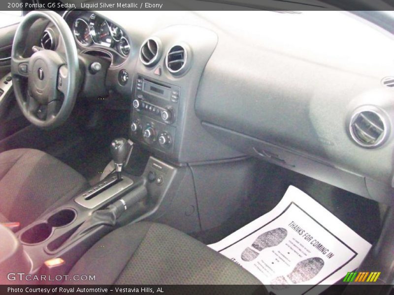 Liquid Silver Metallic / Ebony 2006 Pontiac G6 Sedan