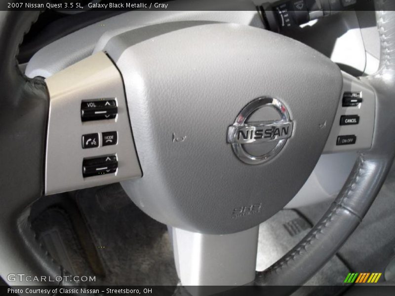 Galaxy Black Metallic / Gray 2007 Nissan Quest 3.5 SL