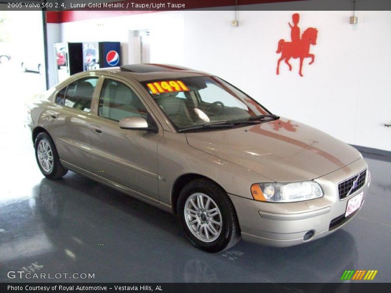 Lunar Gold Metallic / Taupe/Light Taupe 2005 Volvo S60 2.4