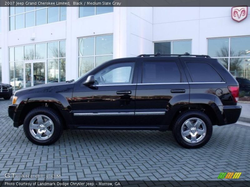 Black / Medium Slate Gray 2007 Jeep Grand Cherokee Limited