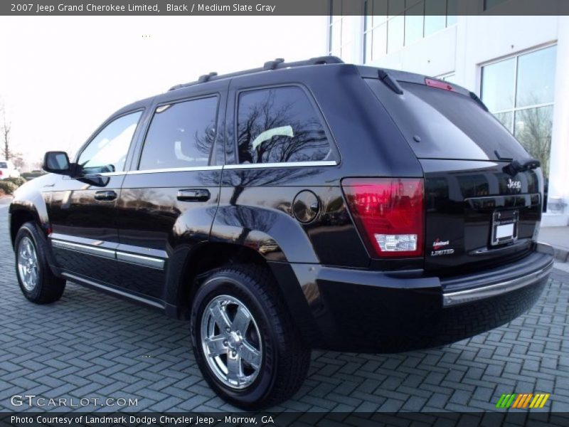 Black / Medium Slate Gray 2007 Jeep Grand Cherokee Limited