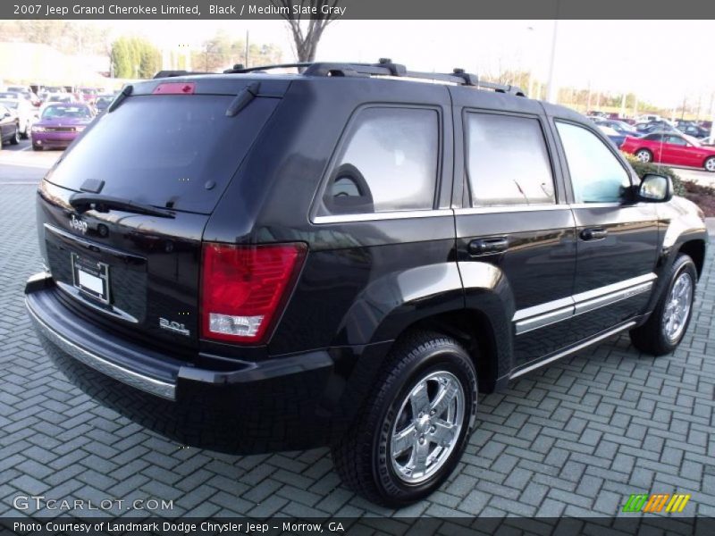 Black / Medium Slate Gray 2007 Jeep Grand Cherokee Limited
