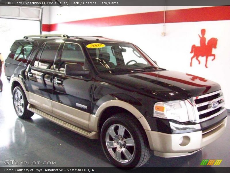 Black / Charcoal Black/Camel 2007 Ford Expedition EL Eddie Bauer