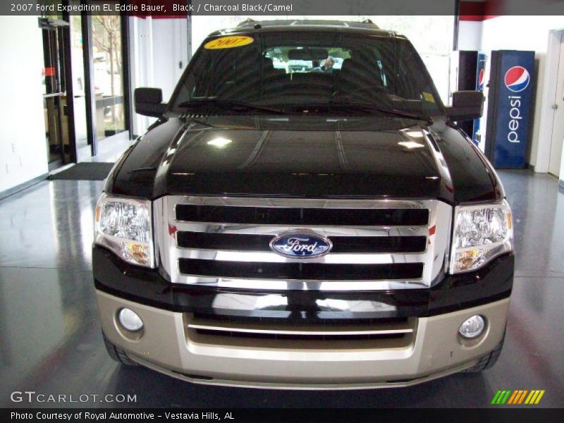 Black / Charcoal Black/Camel 2007 Ford Expedition EL Eddie Bauer