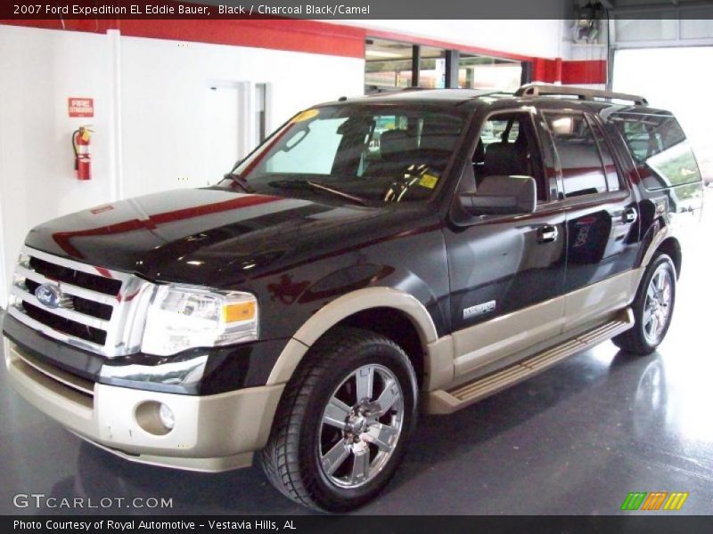 Black / Charcoal Black/Camel 2007 Ford Expedition EL Eddie Bauer