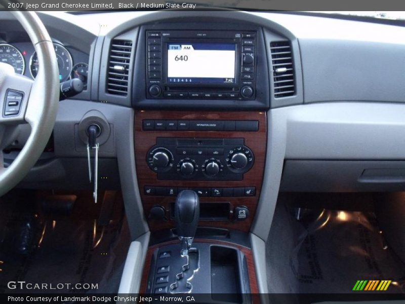 Black / Medium Slate Gray 2007 Jeep Grand Cherokee Limited