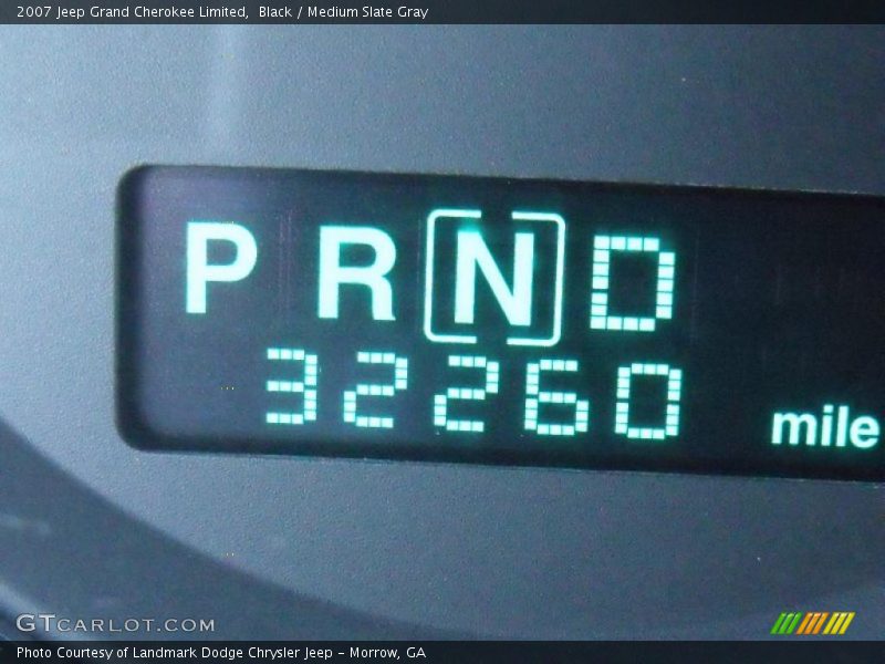 Black / Medium Slate Gray 2007 Jeep Grand Cherokee Limited
