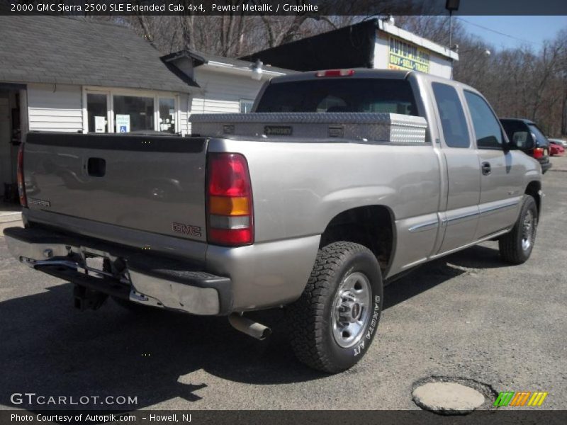Pewter Metallic / Graphite 2000 GMC Sierra 2500 SLE Extended Cab 4x4
