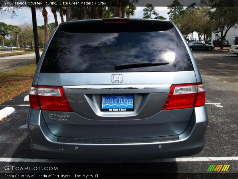 Slate Green Metallic / Gray 2007 Honda Odyssey Touring