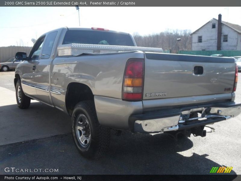 Pewter Metallic / Graphite 2000 GMC Sierra 2500 SLE Extended Cab 4x4