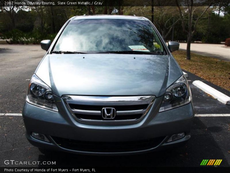 Slate Green Metallic / Gray 2007 Honda Odyssey Touring