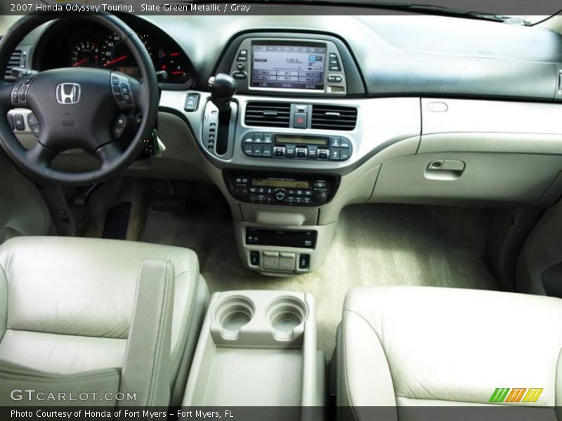 Slate Green Metallic / Gray 2007 Honda Odyssey Touring