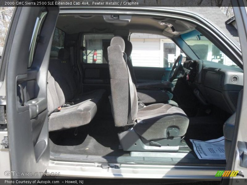 Pewter Metallic / Graphite 2000 GMC Sierra 2500 SLE Extended Cab 4x4