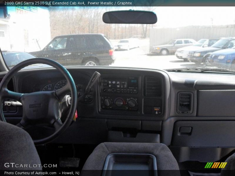 Pewter Metallic / Graphite 2000 GMC Sierra 2500 SLE Extended Cab 4x4