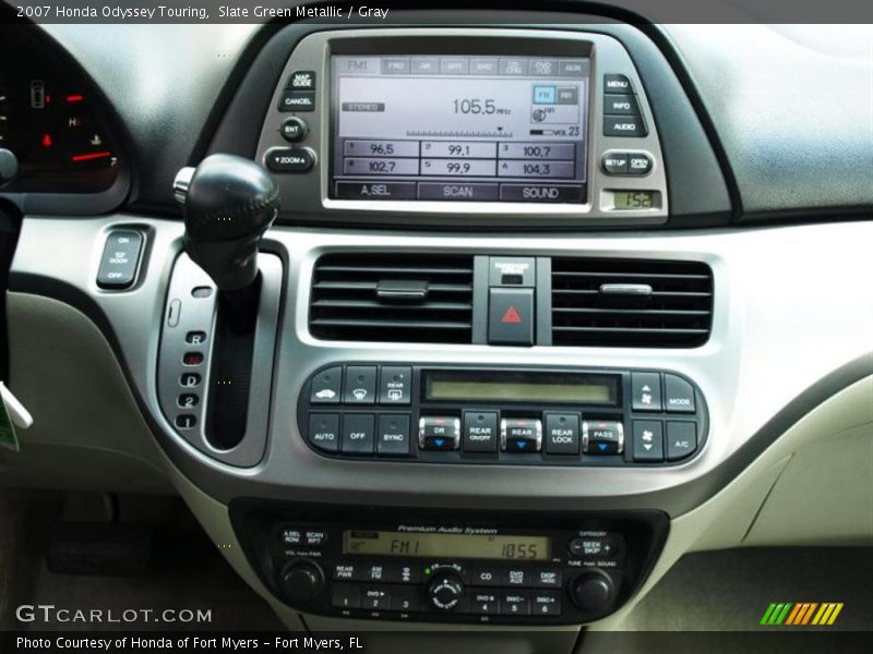 Slate Green Metallic / Gray 2007 Honda Odyssey Touring