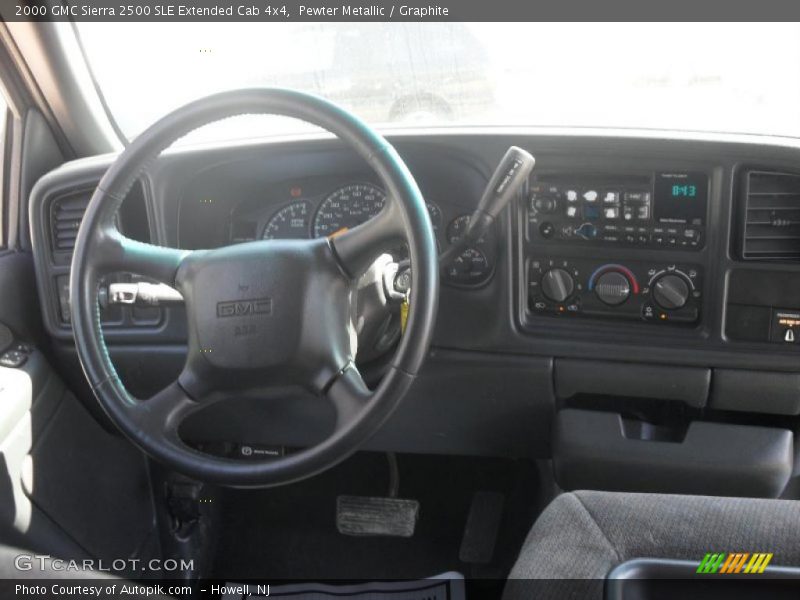Pewter Metallic / Graphite 2000 GMC Sierra 2500 SLE Extended Cab 4x4