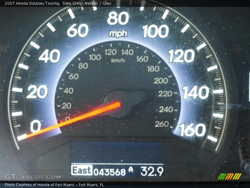 Slate Green Metallic / Gray 2007 Honda Odyssey Touring