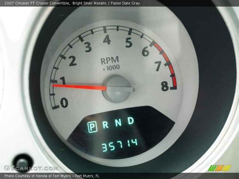 Bright Silver Metallic / Pastel Slate Gray 2007 Chrysler PT Cruiser Convertible