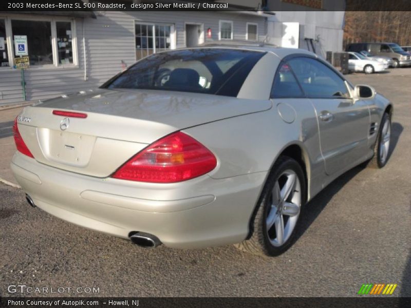 designo Silver Metallic / Charcoal 2003 Mercedes-Benz SL 500 Roadster